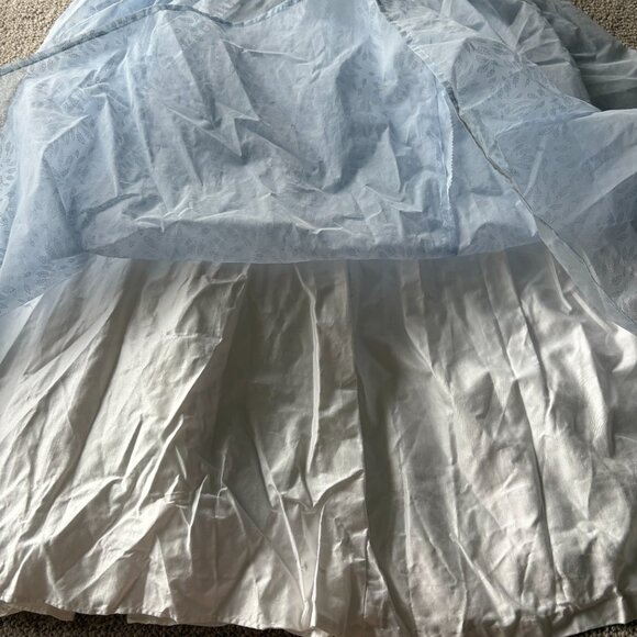 Vintage 1950s Pale Blue Chiffon Prom Dress 💙 Rockabilly Cupcake Party S - Picture 5 of 16